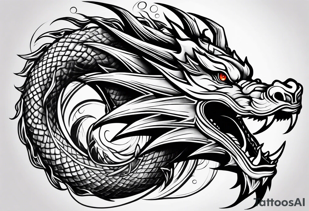 Dragon tattoo idea