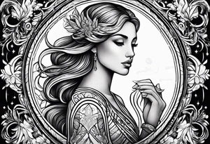 virgo zodiac sign tattoo idea
