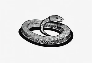 Snake eating its own tail tattoo idea