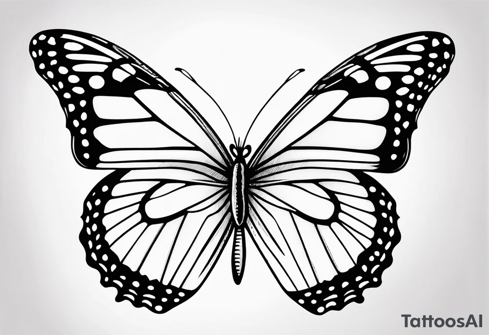 Common butterfly tattoo idea