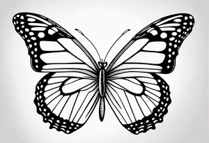 Common butterfly tattoo idea