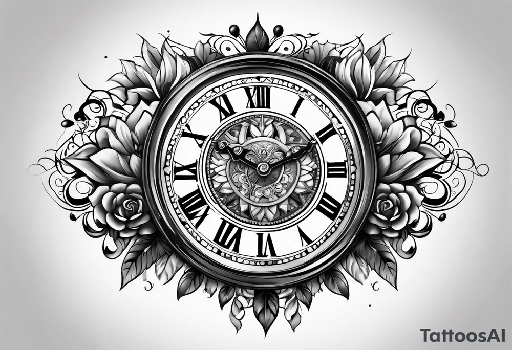 Clock tattoo idea