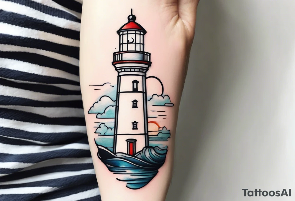 lighthouse tattoo idea