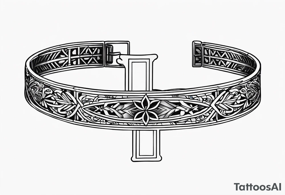 Bracelet with cross make it Coptic tattoo and simple tattoo idea