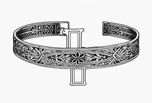 Bracelet with cross make it Coptic tattoo and simple tattoo idea