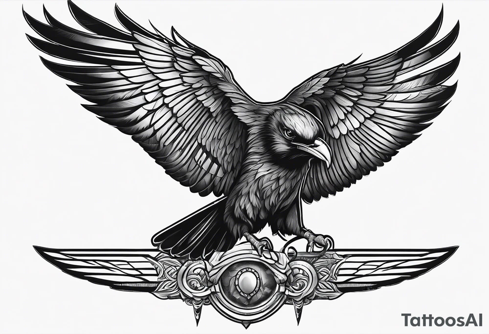 addiction recovery ravens roman egyptian tattoo idea