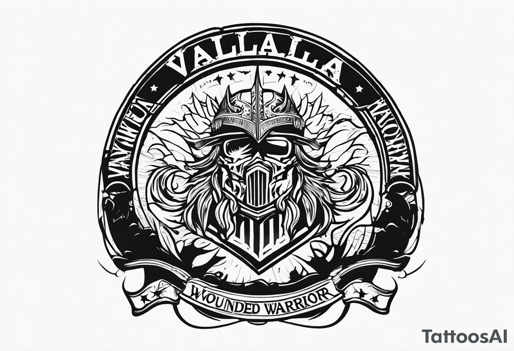 Wounded warrior valhalla tattoo idea