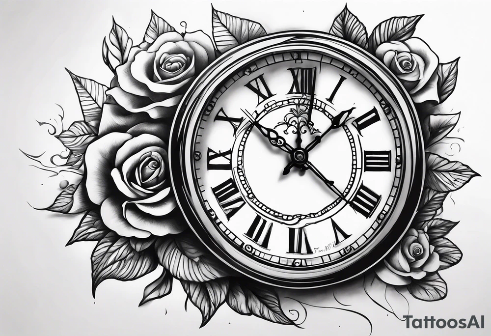 Time is lost tattoo idea