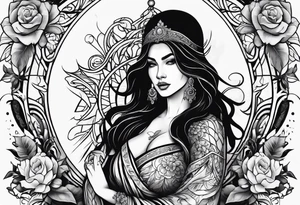 Strong Mother of two tattoo idea