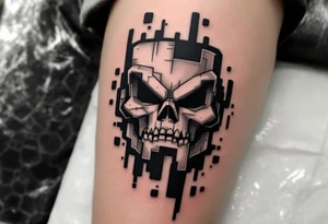 small Minecraft tattoo tattoo idea
