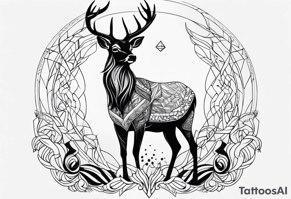 Cerf eiktirnir tattoo idea
