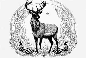 Cerf eiktirnir tattoo idea