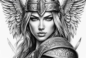 Arch angel warrior tattoo idea