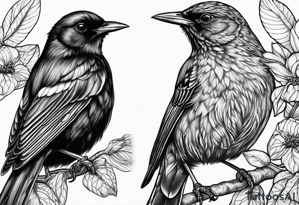 Blackbird tattoo idea