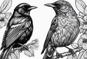 Blackbird tattoo idea