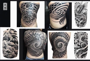 thick spiral japanese sleeve tattoo tattoo idea