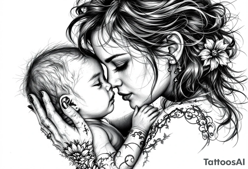 About daughter baby tattoo idea