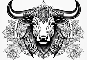 Taurus sun tattoo idea