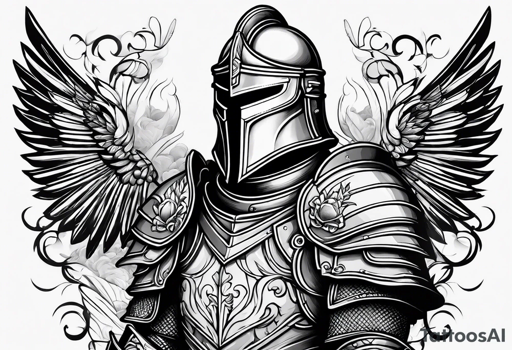 knight in armor tattoo idea