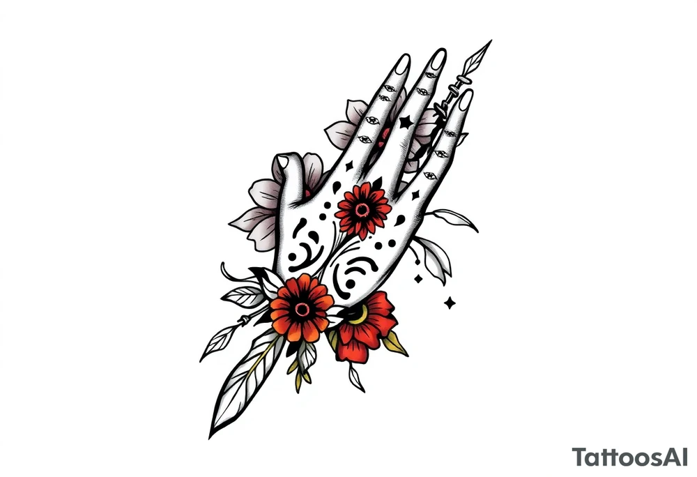 Western hand tattoo tattoo idea