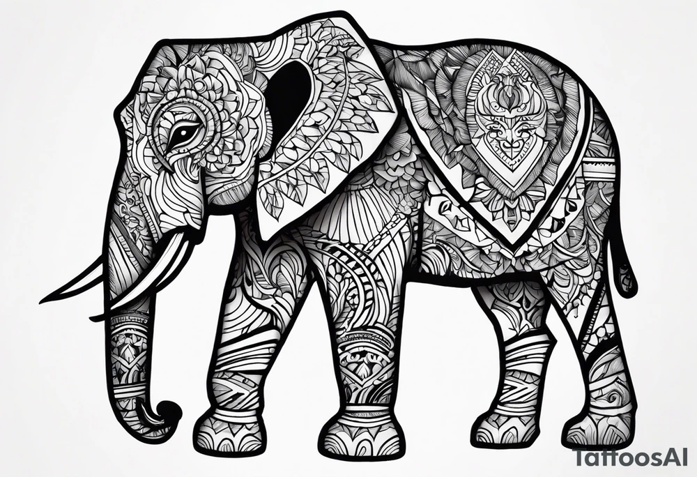 Jungel, olifant, tijger, beer, leeuw, cameleon tattoo idea