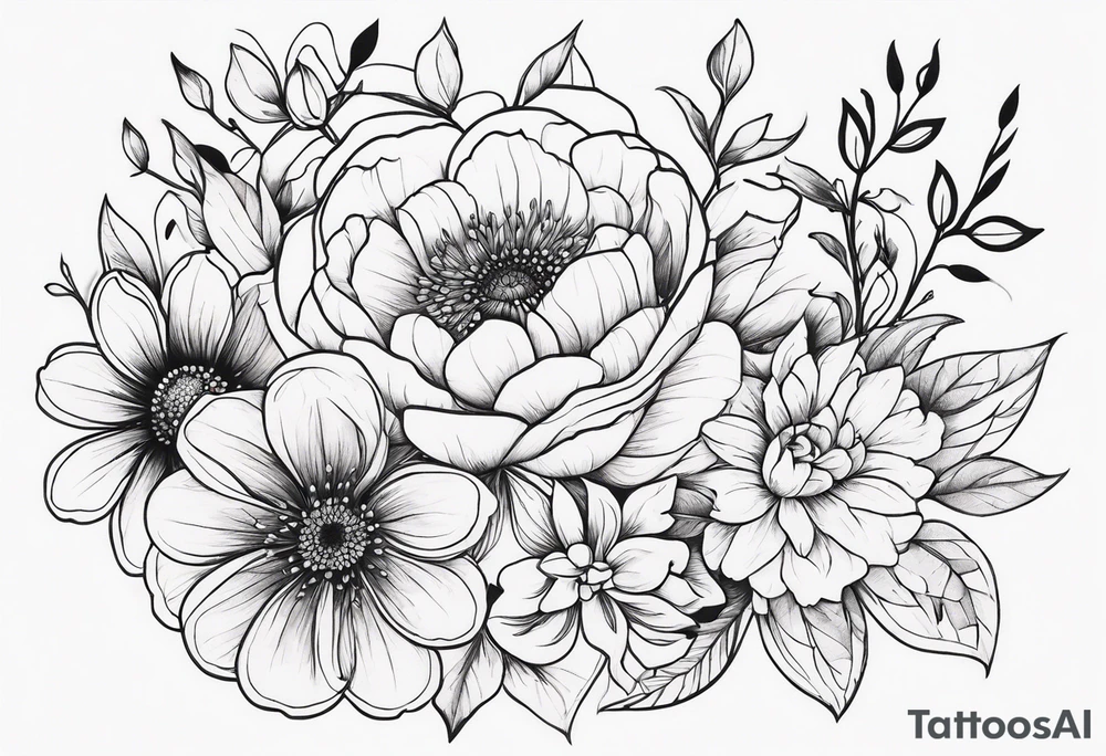 flowers tattoo idea