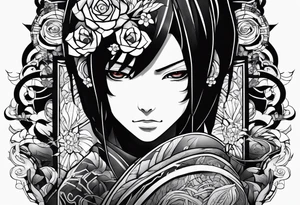 Itachi Uchia powering up tattoo idea