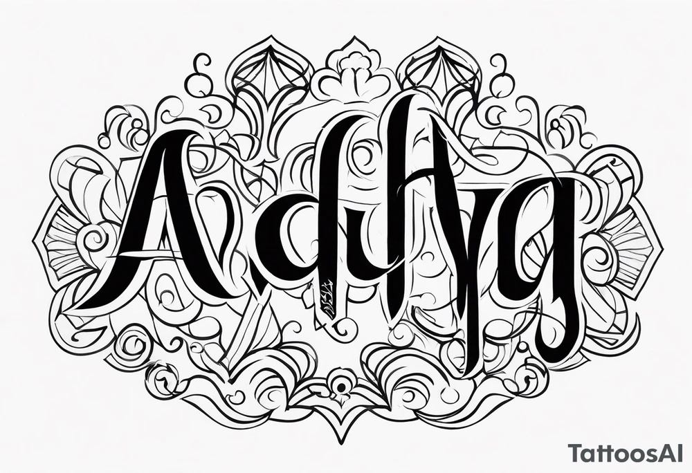 Aadhya tattoo idea