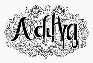 Aadhya tattoo idea