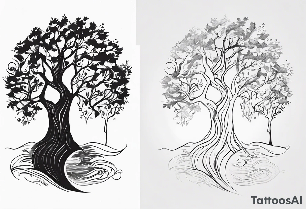 Tree elfs tattoo idea