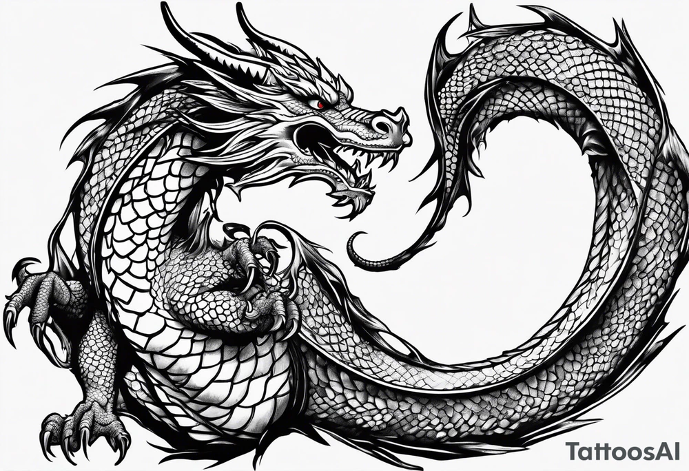 Dragon tattoo idea