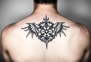 haunting symbol for bipolar disorder tattoo idea