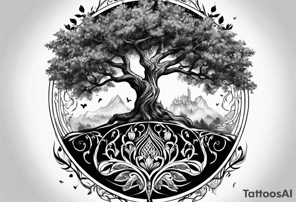 tree of life season tattoo idea
