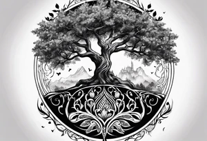tree of life season tattoo idea