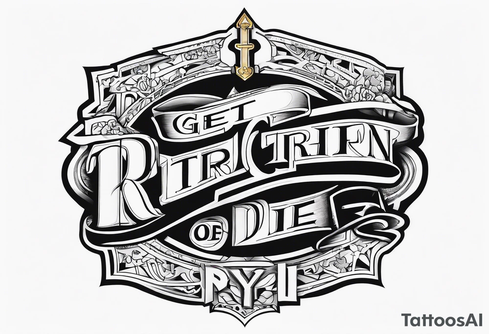 Get rich or die tryin' tattoo idea