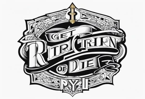 Get rich or die tryin' tattoo idea