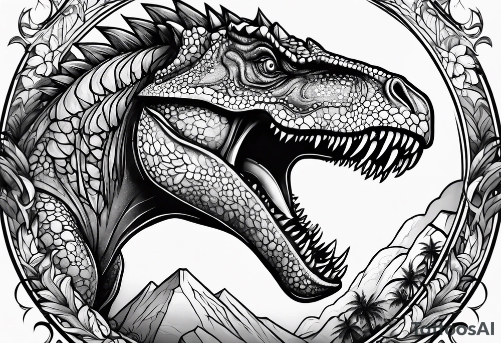 dinosaur tattoo idea