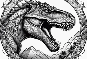 dinosaur tattoo idea