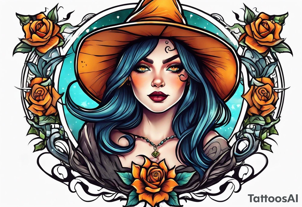 Witch tattoo idea