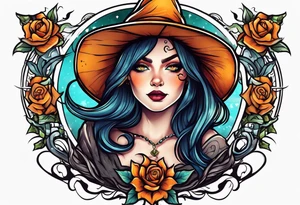 Witch tattoo idea
