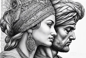 Griechischen Statue mann und frau tattoo idea
