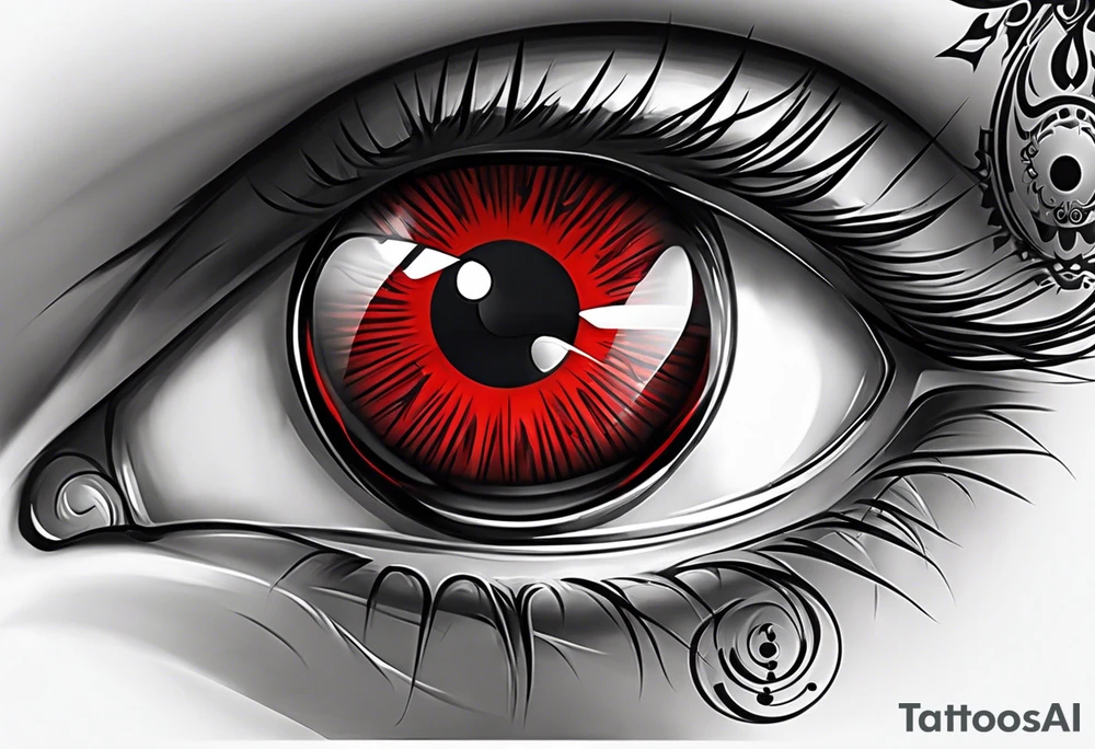 Sharingan eyes tattoo idea