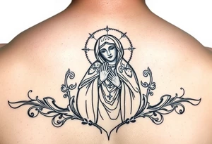 Russian orthodox tattoo icon Madonna of kazan tattoo idea