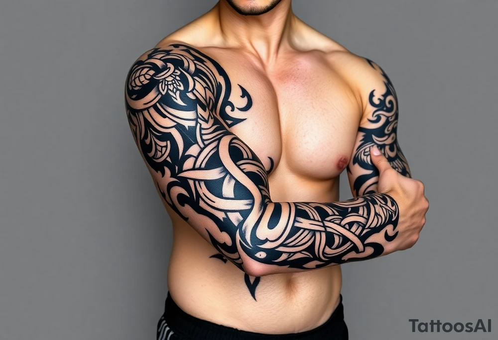 tibetan endless knot tattoo idea