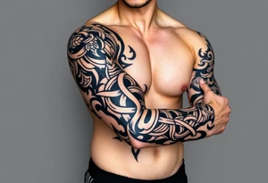 tibetan endless knot tattoo idea