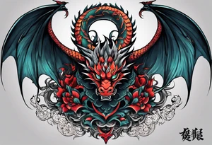 Semi muscular back tattoo that is inspired by the yakoza tattoos, don’t take the whole back, just the middle, and put a dragon in it tattoo idea