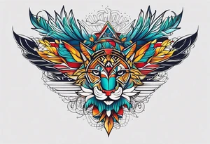 Simbolo capo verde con coordinate tattoo idea
