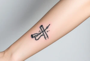 vertical System of thin pipes that transitions gradually from the end into thick, widespread 
veins of forearm tattoo idea