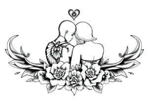 Matching tattoos for a couple tattoo idea
