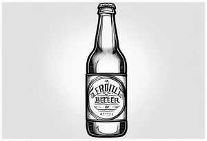 A BEER BOOTLE tattoo idea